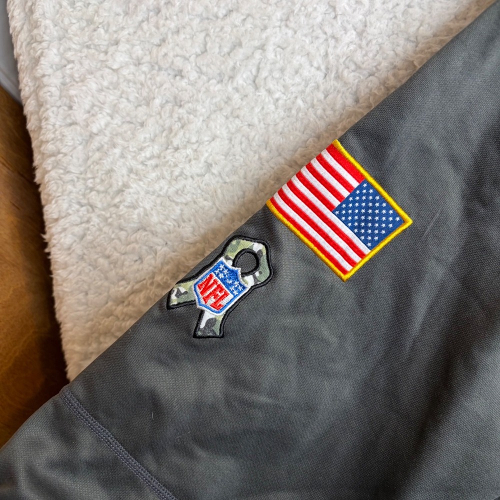 Nike Cleveland Browns Salute to Service Hoodie Anthracite Gray Mens Small NFL - Picture 2 of 7